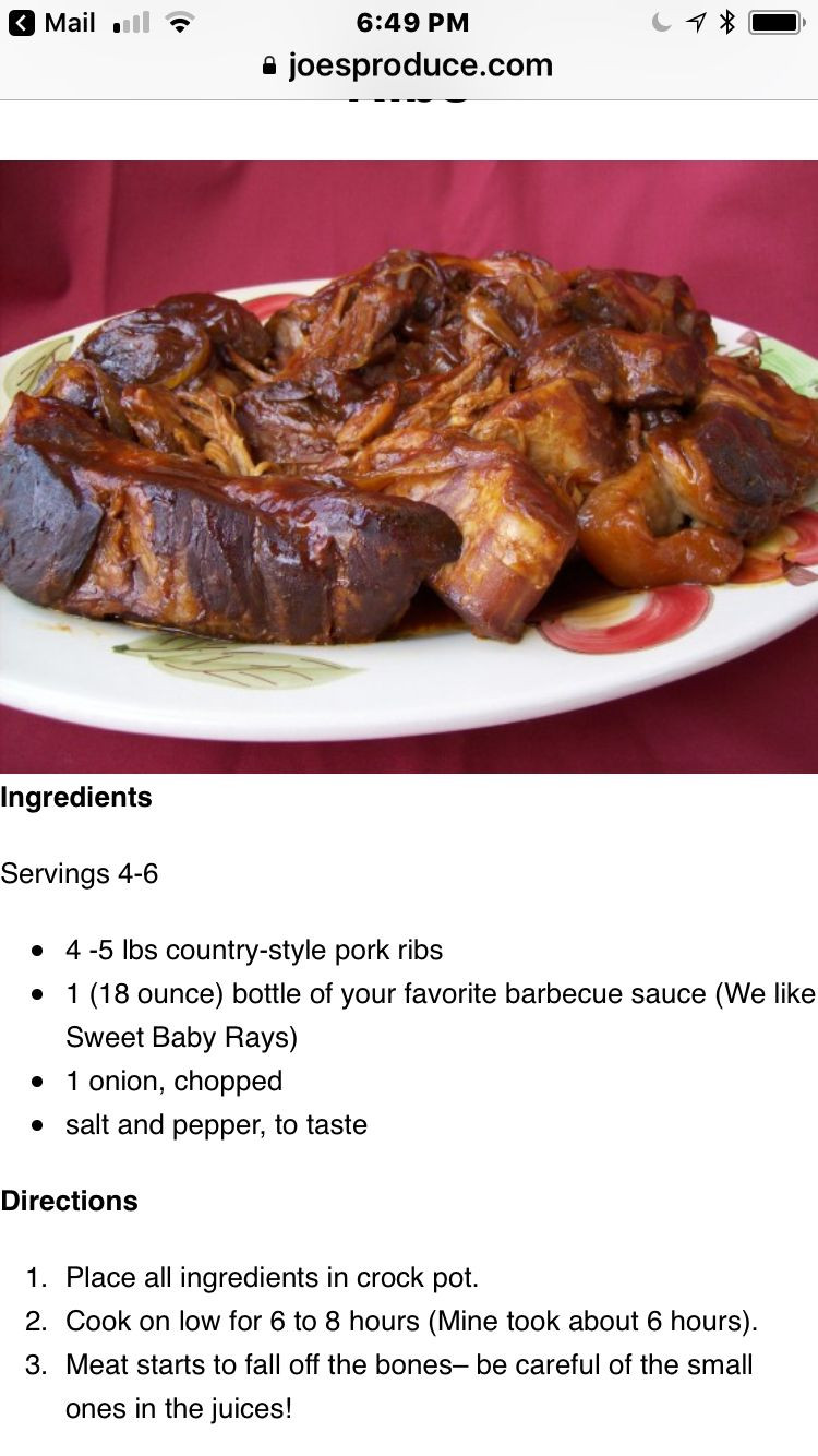 Country Style Beef Ribs Crock Pot
 Crock Pot Country Style Ribs Pork