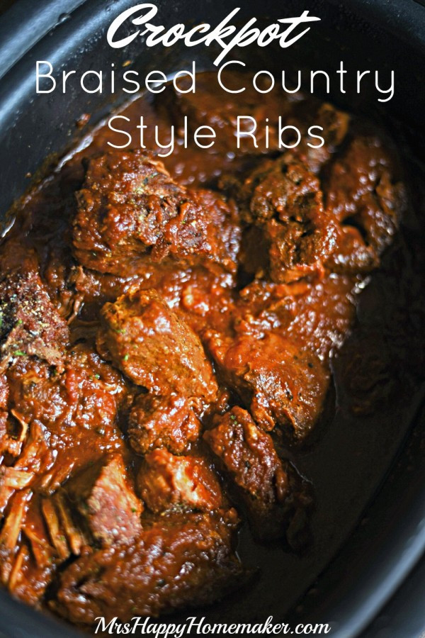 Country Style Beef Ribs Crock Pot
 Crockpot Braised Country Style Ribs Mrs Happy Homemaker