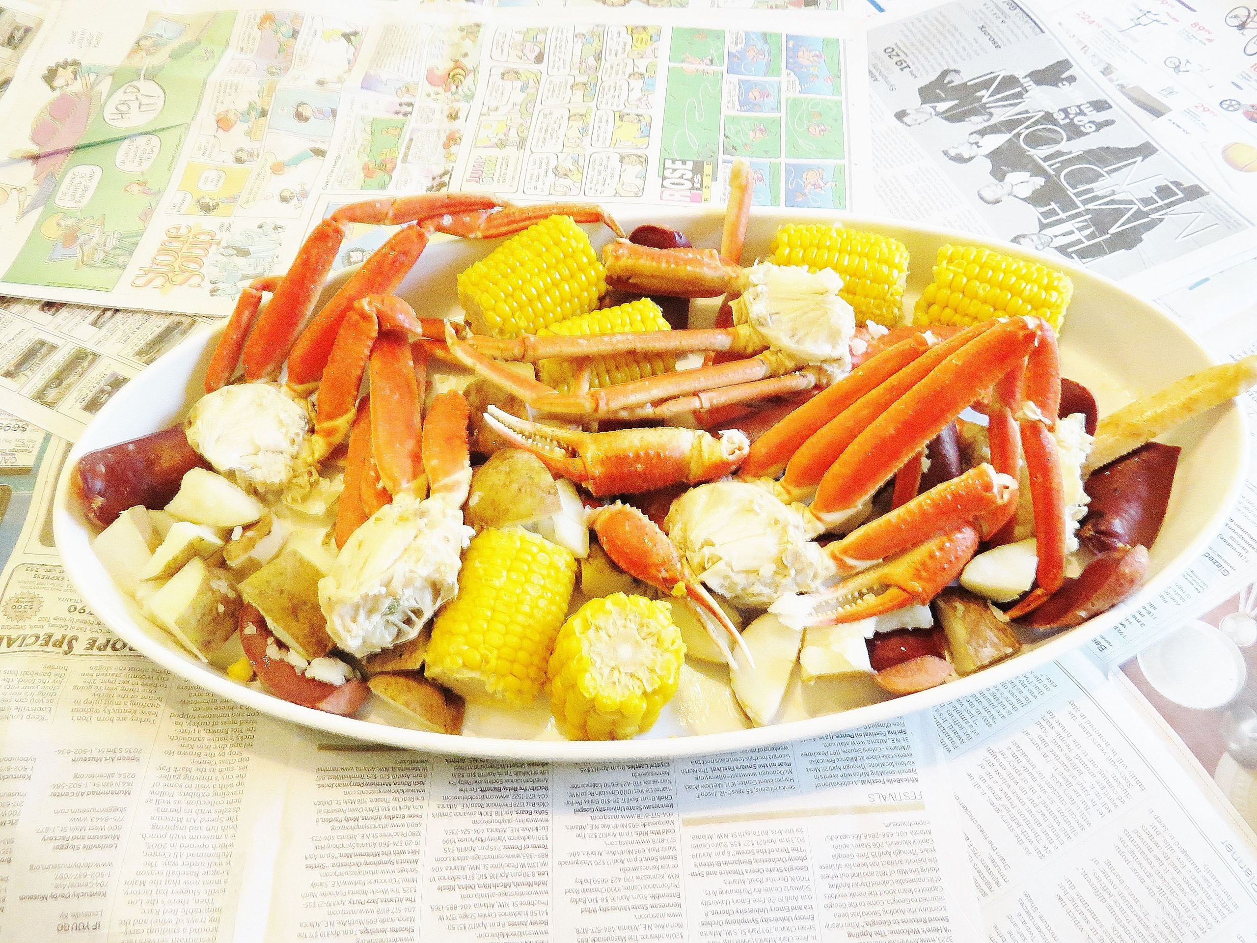 Crab Boil Side Dishes
 Snow Crab Boil for a lazy dinner