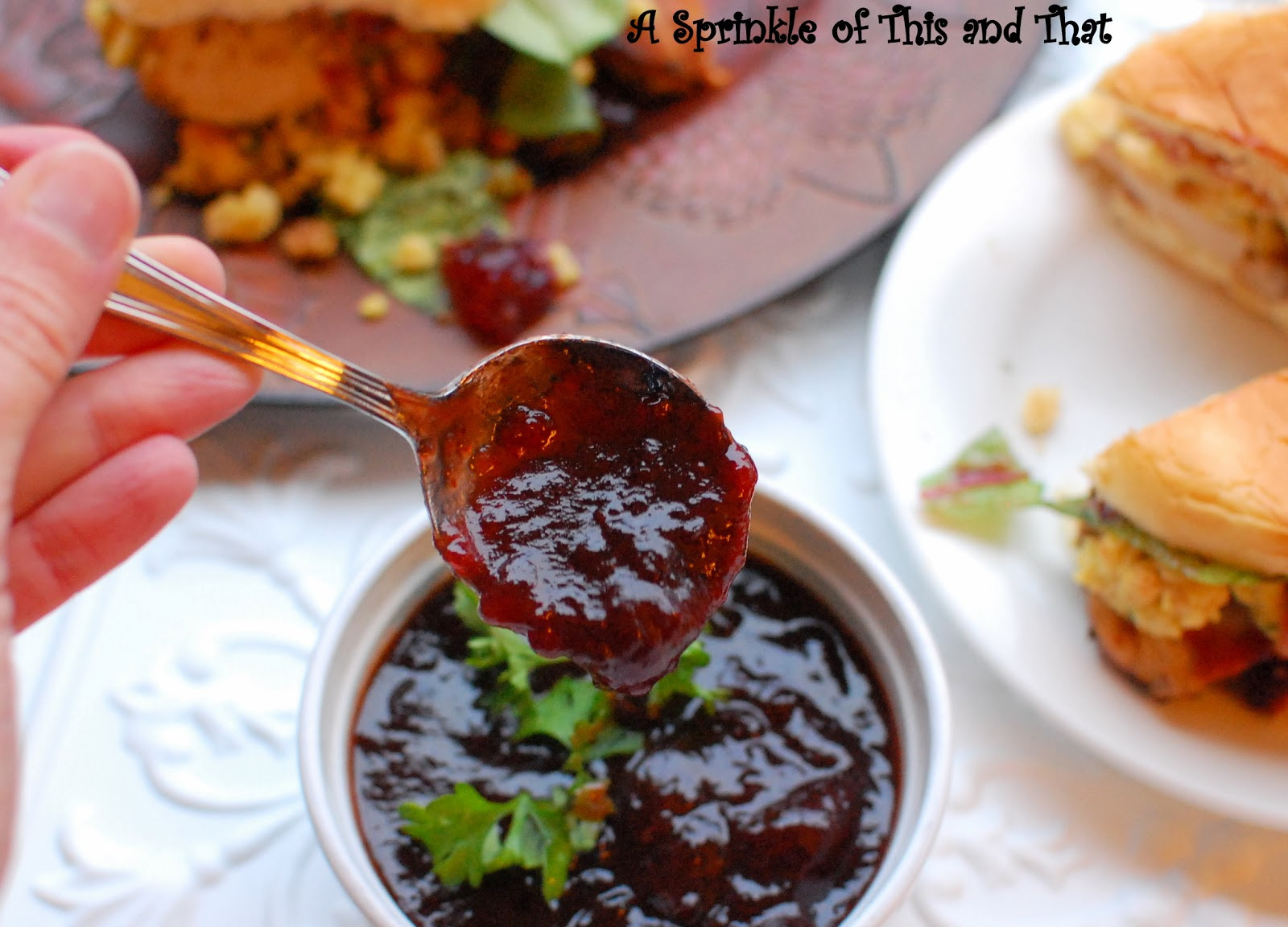 Cranberry Bbq Sauce
 A Sprinkle of This and That Cranberry BBQ Sauce
