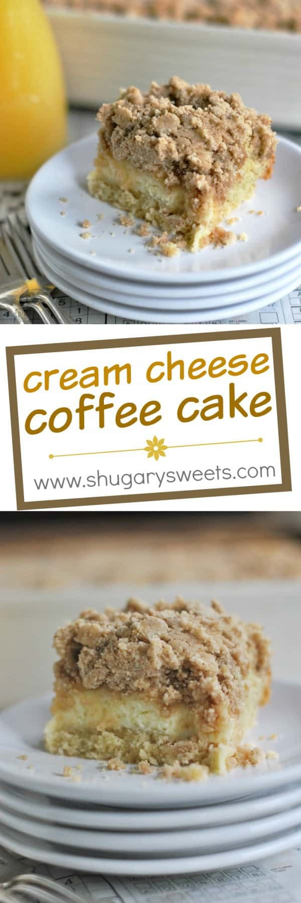 Cream Cheese Coffee Cake Recipe
 Cream Cheese Coffee Cake with Cinnamon Streusel