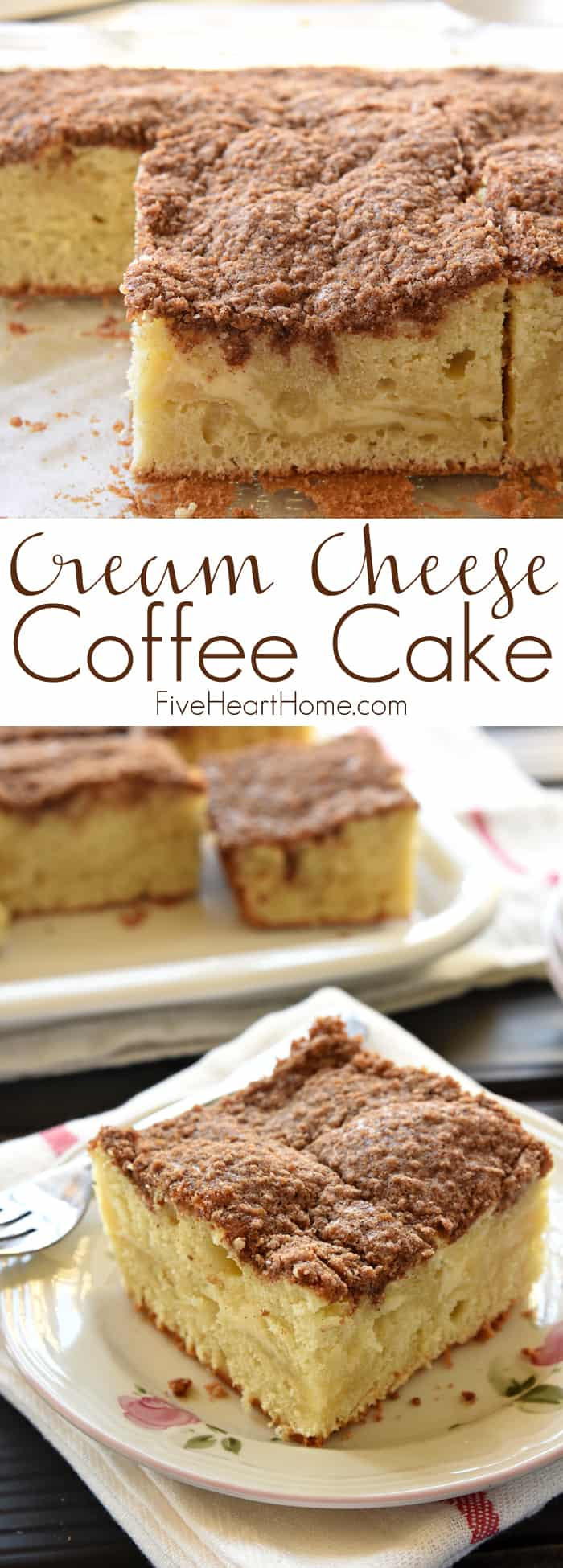 Cream Cheese Coffee Cake Recipe
 Cream Cheese Coffee Cake with Cinnamon Streusel Topping