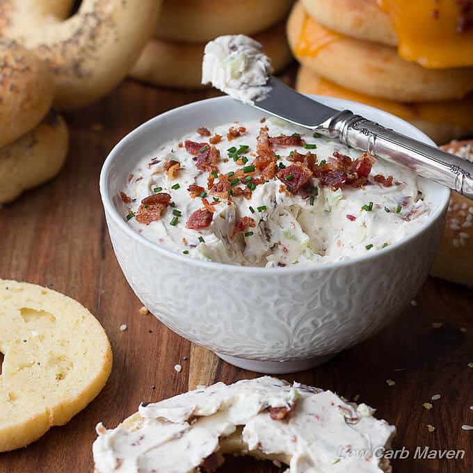 Cream Cheese Spread For Bagels
 Bacon Scallion Cream Cheese Spread for Bagels