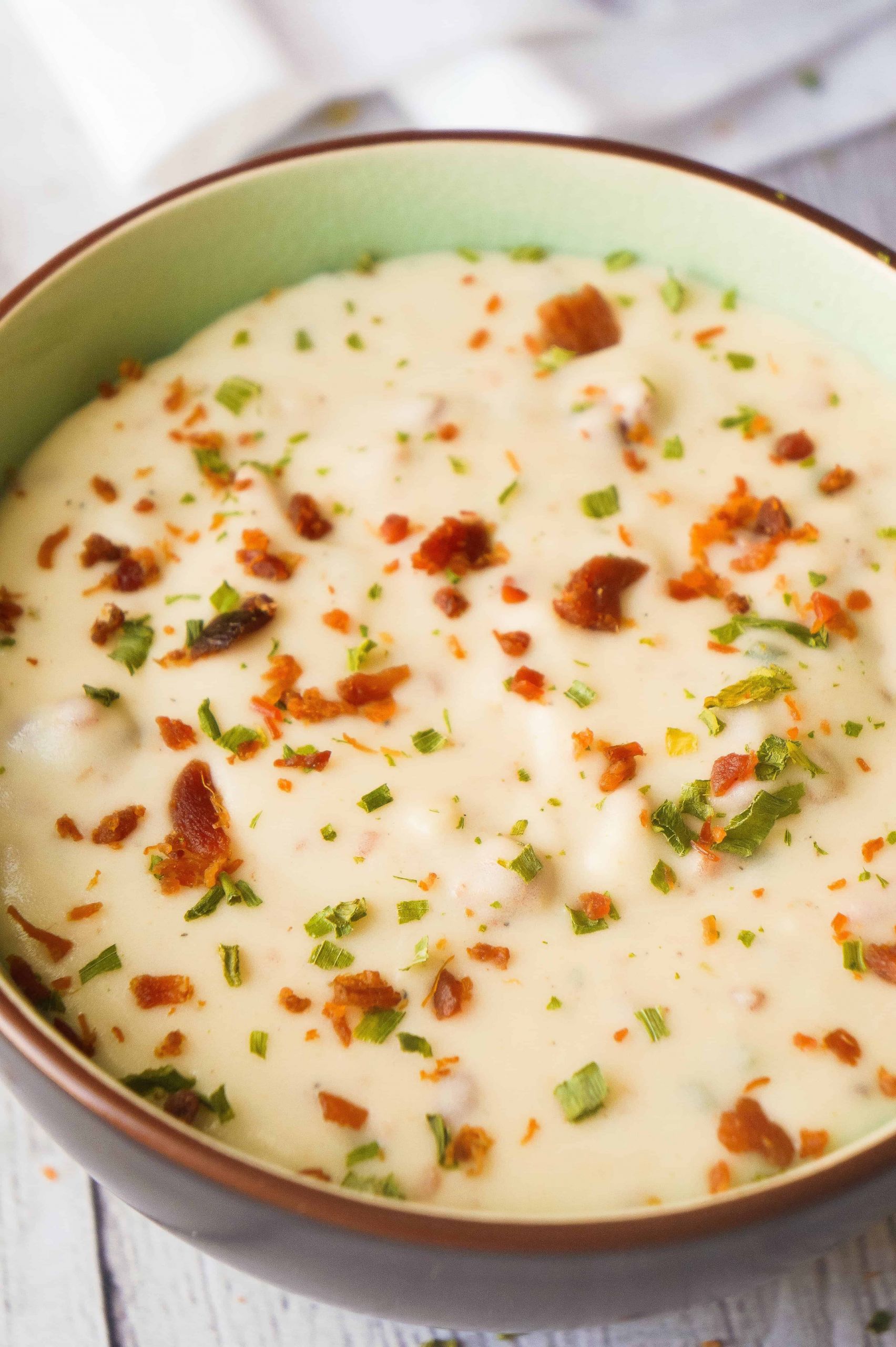 Creamy Cheese Potato Soup
 Cream Cheese Potato Bacon Soup This is Not Diet Food