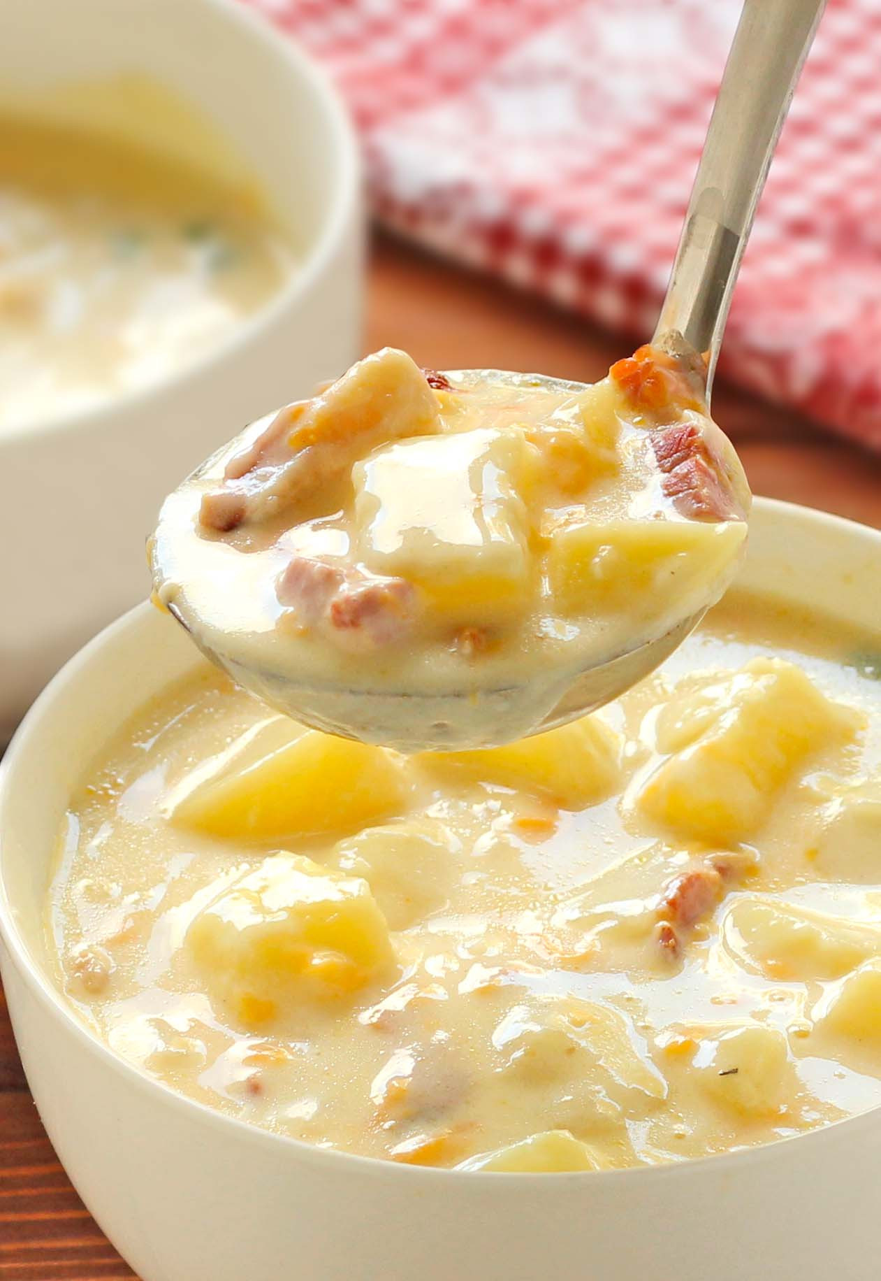 Creamy Cheese Potato Soup
 Creamy Potato Soup Sugar Apron
