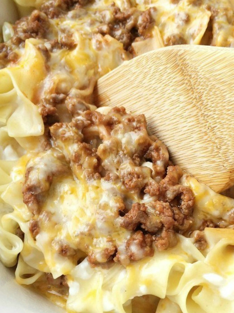 Creamy Egg Noodles
 creamy beef noodle bake To her as Family