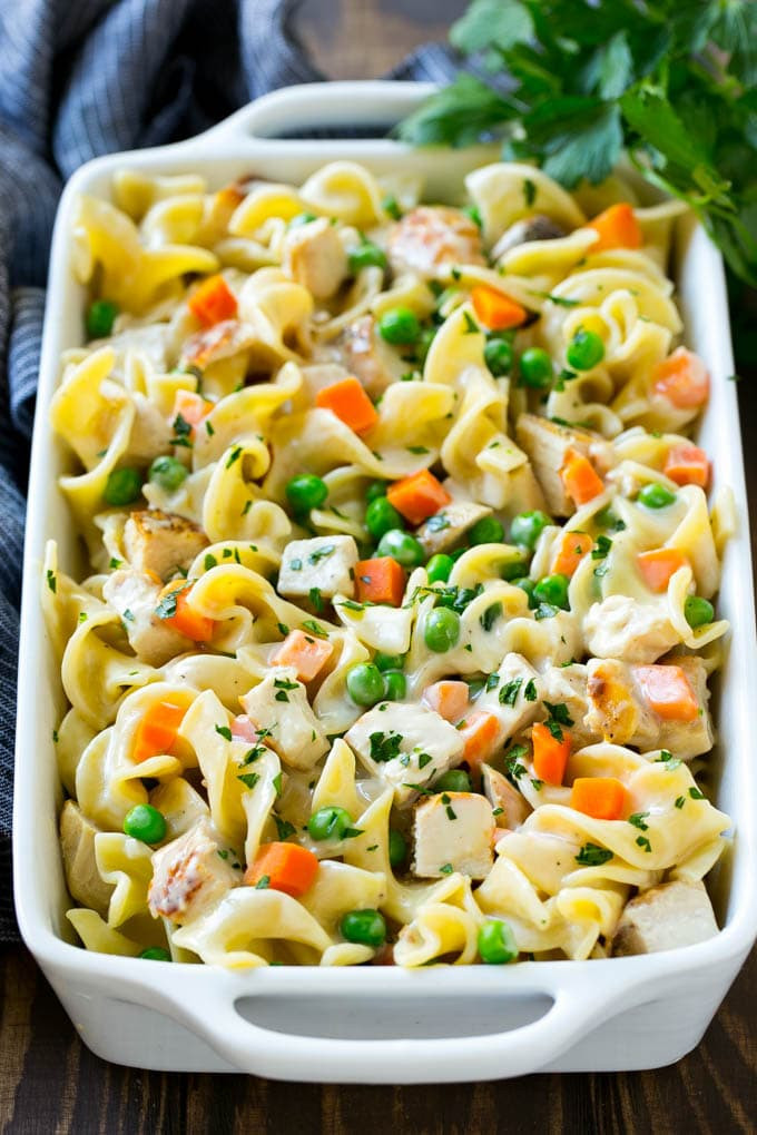 Creamy Egg Noodles
 Chicken Noodle Casserole Dinner at the Zoo
