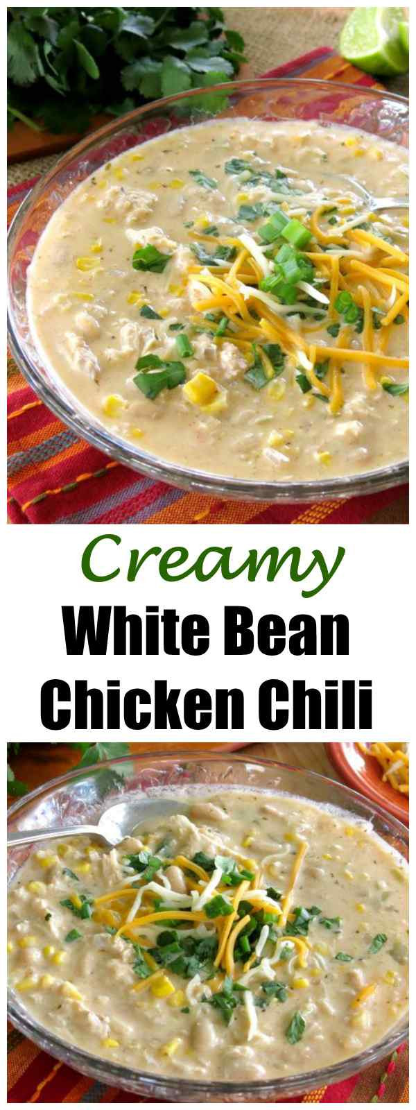 Creamy White Chicken Chili Recipe
 Creamy White Bean Chicken Chili The Dinner Mom