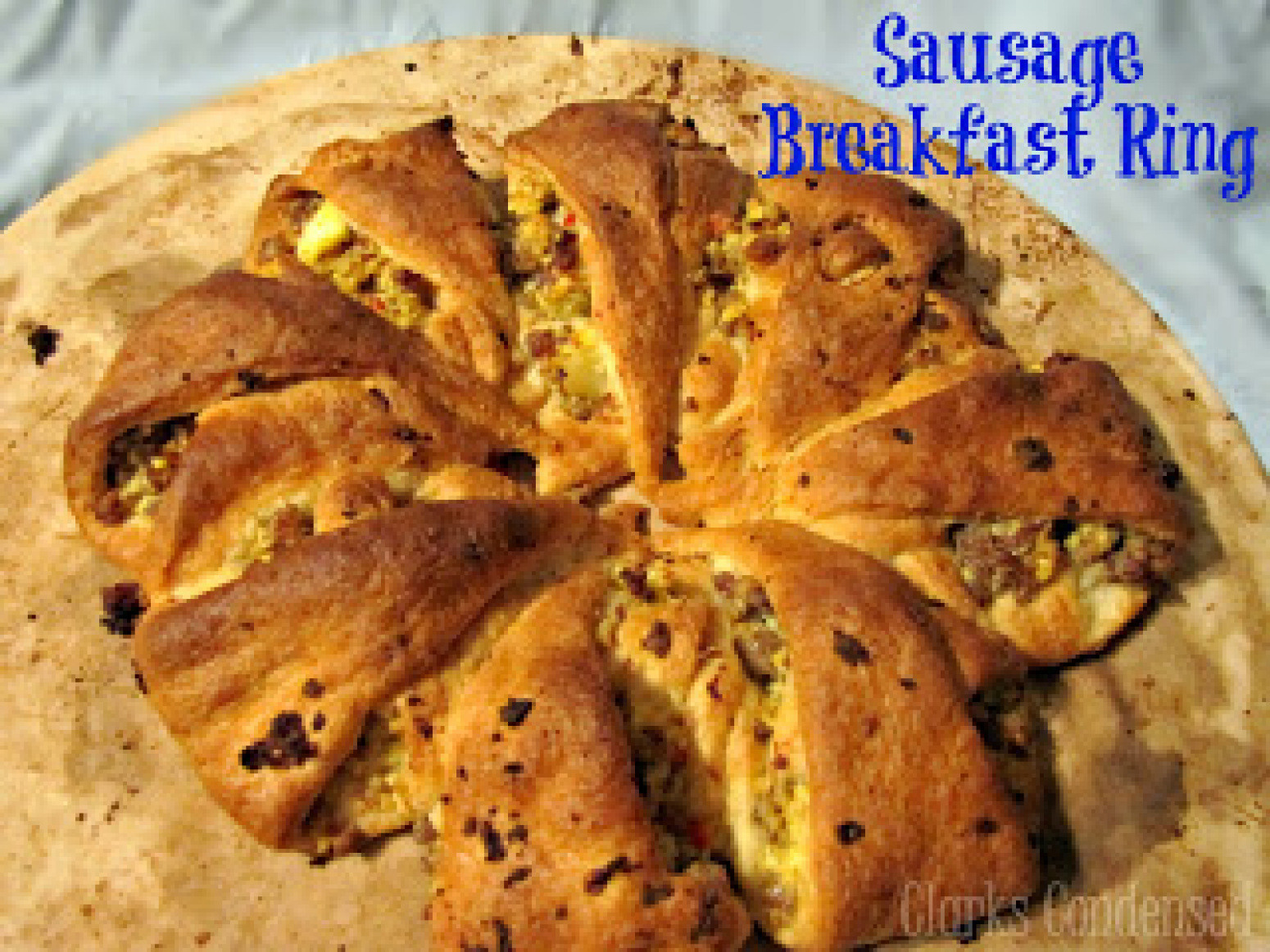 Crescent Roll Recipes Breakfast
 Sausage Crescent Roll Breakfast Ring Recipe