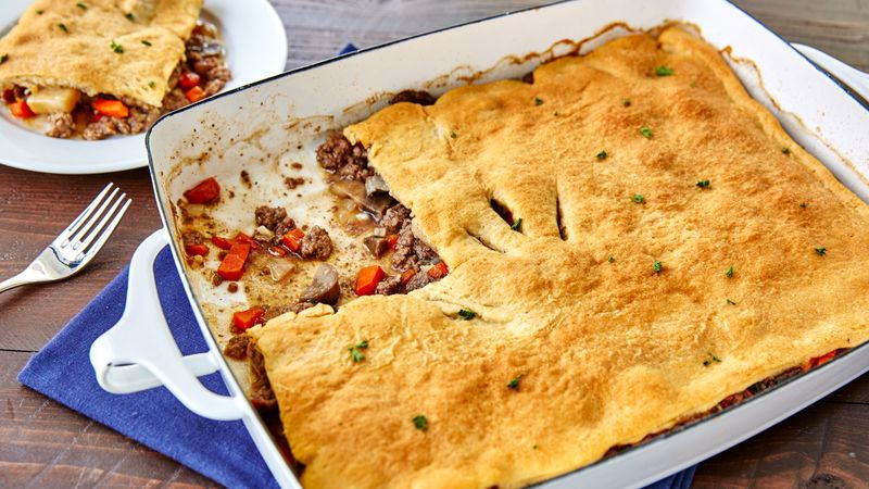 Crescent Roll Recipes With Ground Beef
 recipe with crescent rolls and ground beef
