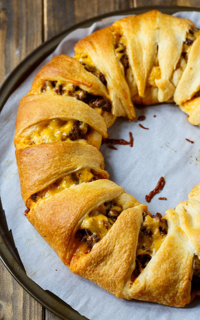 Crescent Roll Recipes With Ground Beef
 Taco Ring Spicy Southern Kitchen