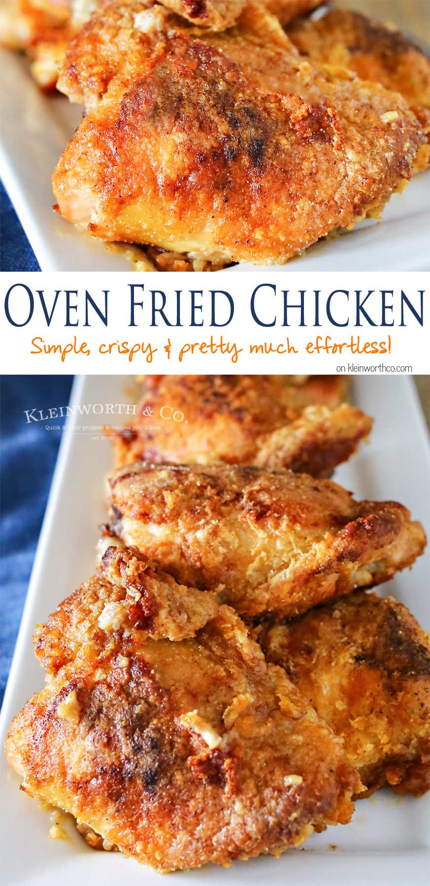 Crispy Oven Fried Chicken Recipe
 Oven Fried Chicken Kleinworth & Co