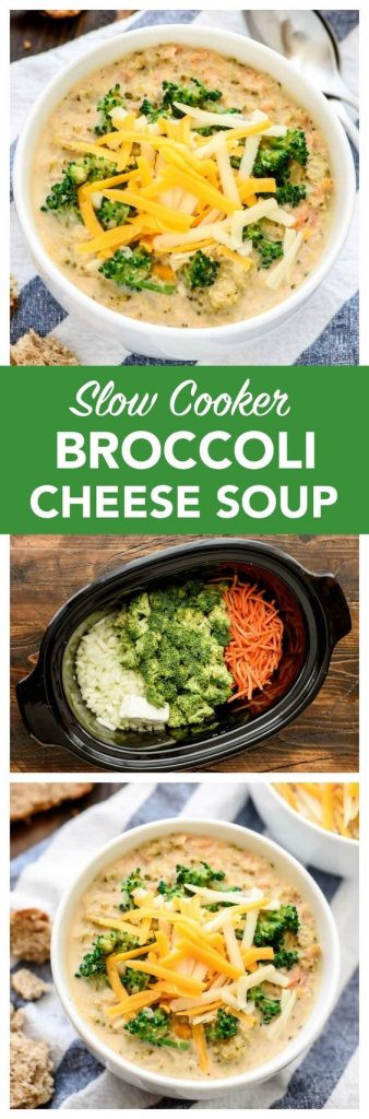 Crock Pot Broccoli Cheddar Soup
 Crockpot Soup Recipes Perfect for Fall landeelu