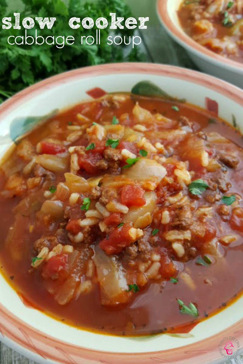 Crock Pot Cabbage Roll soup Fresh Slow Cooker Cabbage Roll soup