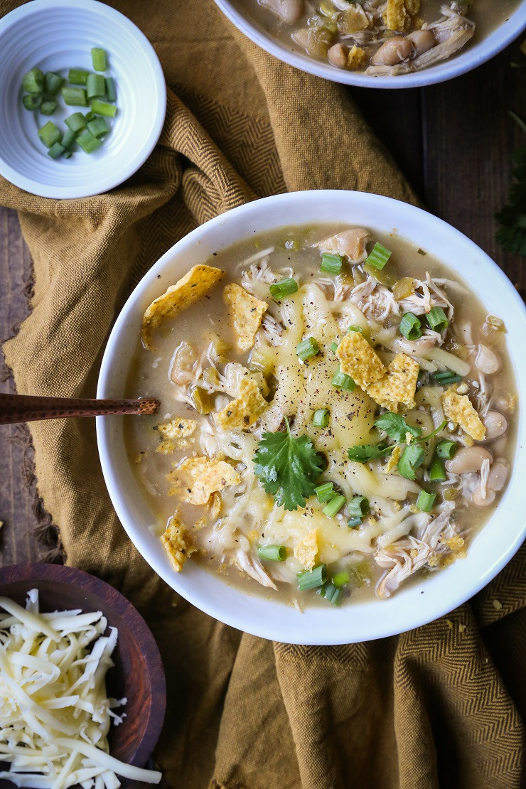 Crock Pot Chicken Chili
 Crock Pot White Chicken Chili The Roasted Root