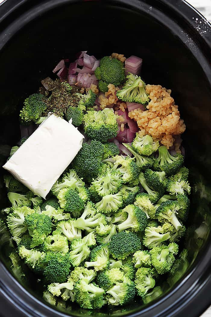 Crockpot Broccoli Cheese Soup
 Slow Cooker Broccoli Cheese Soup Creme De La Crumb
