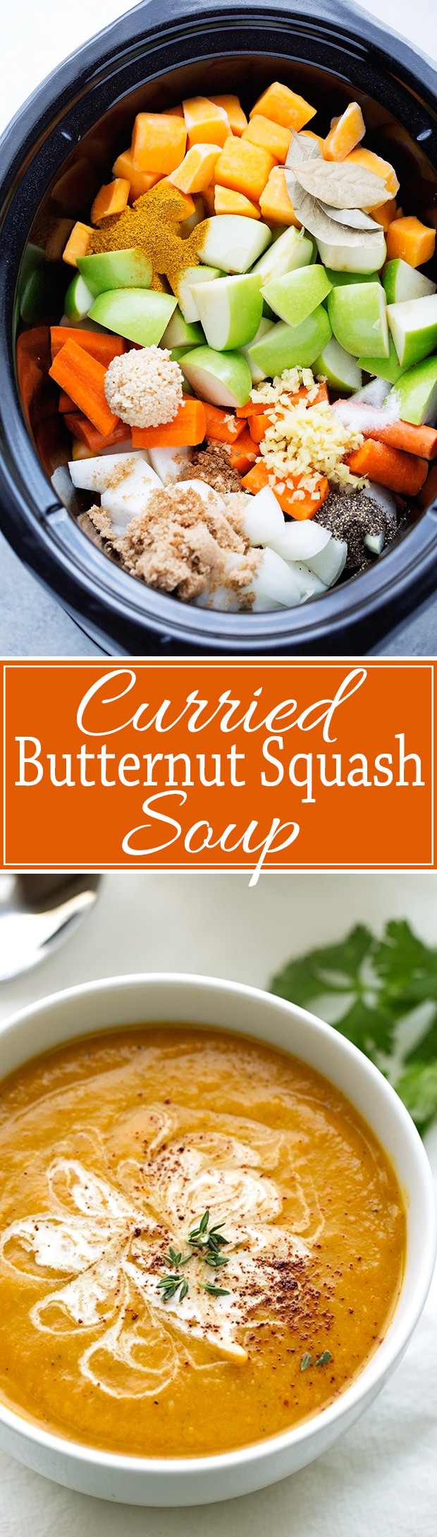 Crockpot Butternut Squash Soup
 Slow Cooker Curried Butternut Squash Soup Recipe