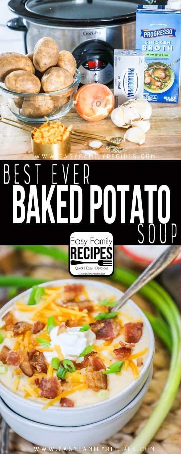 Crockpot Potato Soup Easy
 Crock Pot Loaded Baked Potato Soup · Easy Family Recipes