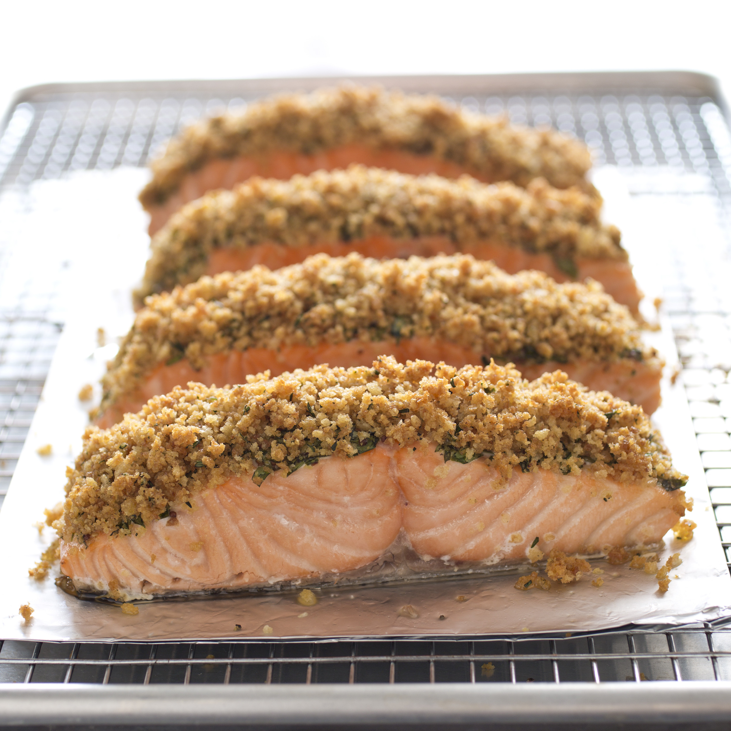 Crusted Fish Recipes
 Herb Crusted Salmon