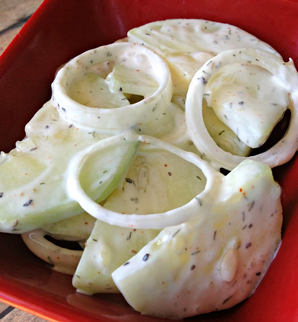Cucumber and Onion Salad Fresh Cucumber &amp; Ion Salad