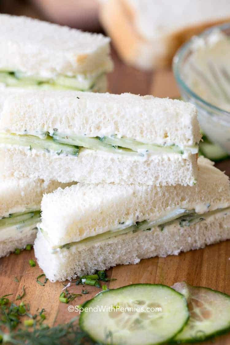 Cucumber Cream Cheese Sandwiches
 Cucumber Sandwiches Spend With Pennies