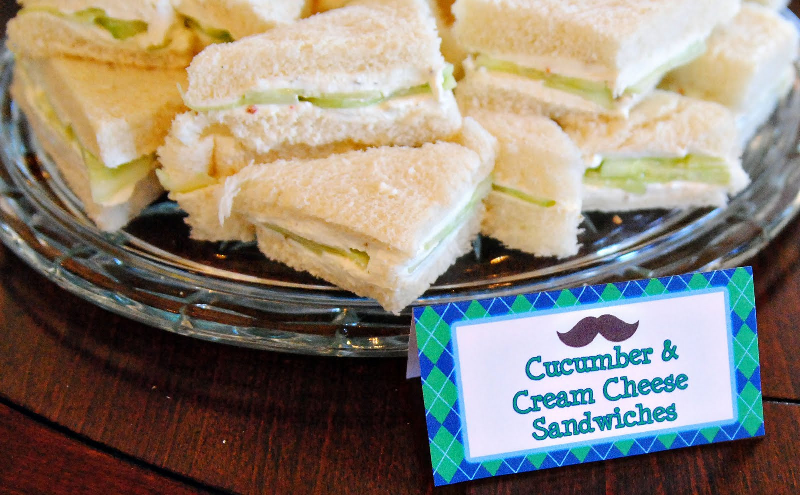 Cucumber Cream Cheese Sandwiches
 Just Shy of a Y cucumber cream cheese sandwiches