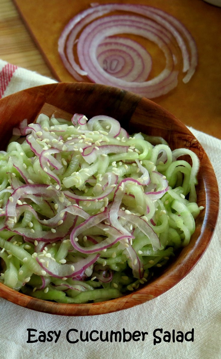 Cucumber Red Onion Salad
 Cucumber ion Salad A Super Easy Side Dish The