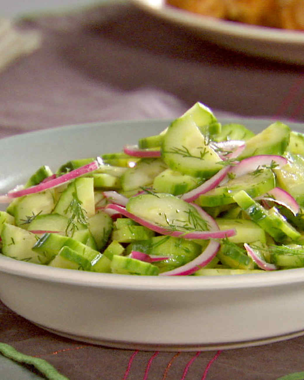 Cucumber Red Onion Salad
 Cucumber Red ion and Dill Salad Recipe & Video