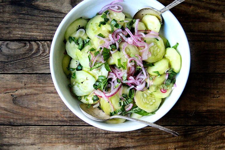 Cucumber Red Onion Salad
 Cucumber and Red ion Salad Recipe on Food52