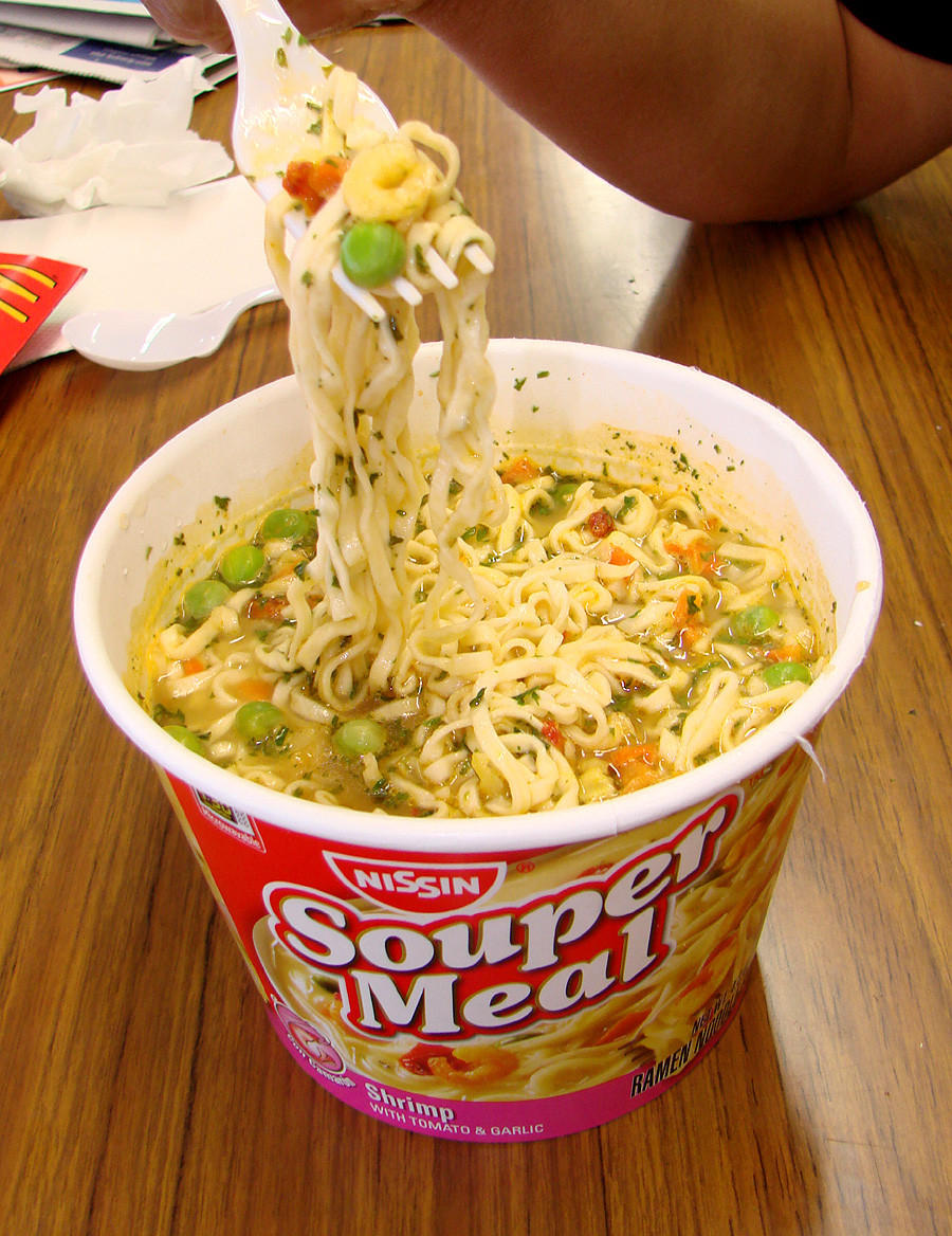 Cup Noodles Shrimp
 Cup Noodles Gets "Souper Sized"