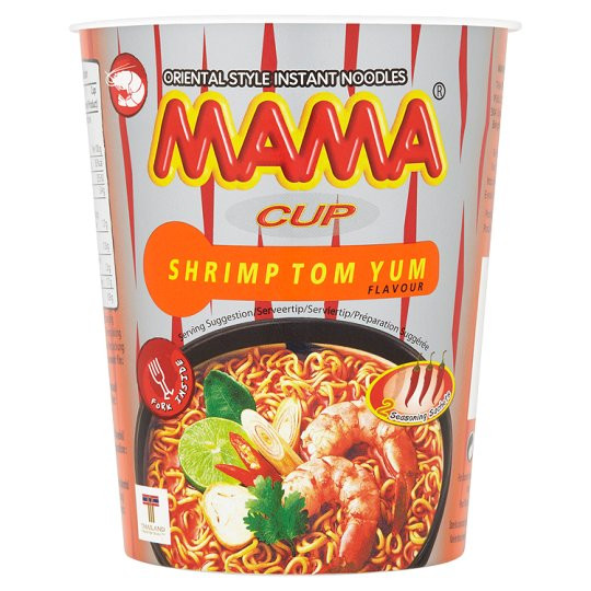 Cup Noodles Shrimp
 Mama Instant Cup Noodles Shrimp Tom Yum Flavour 70G