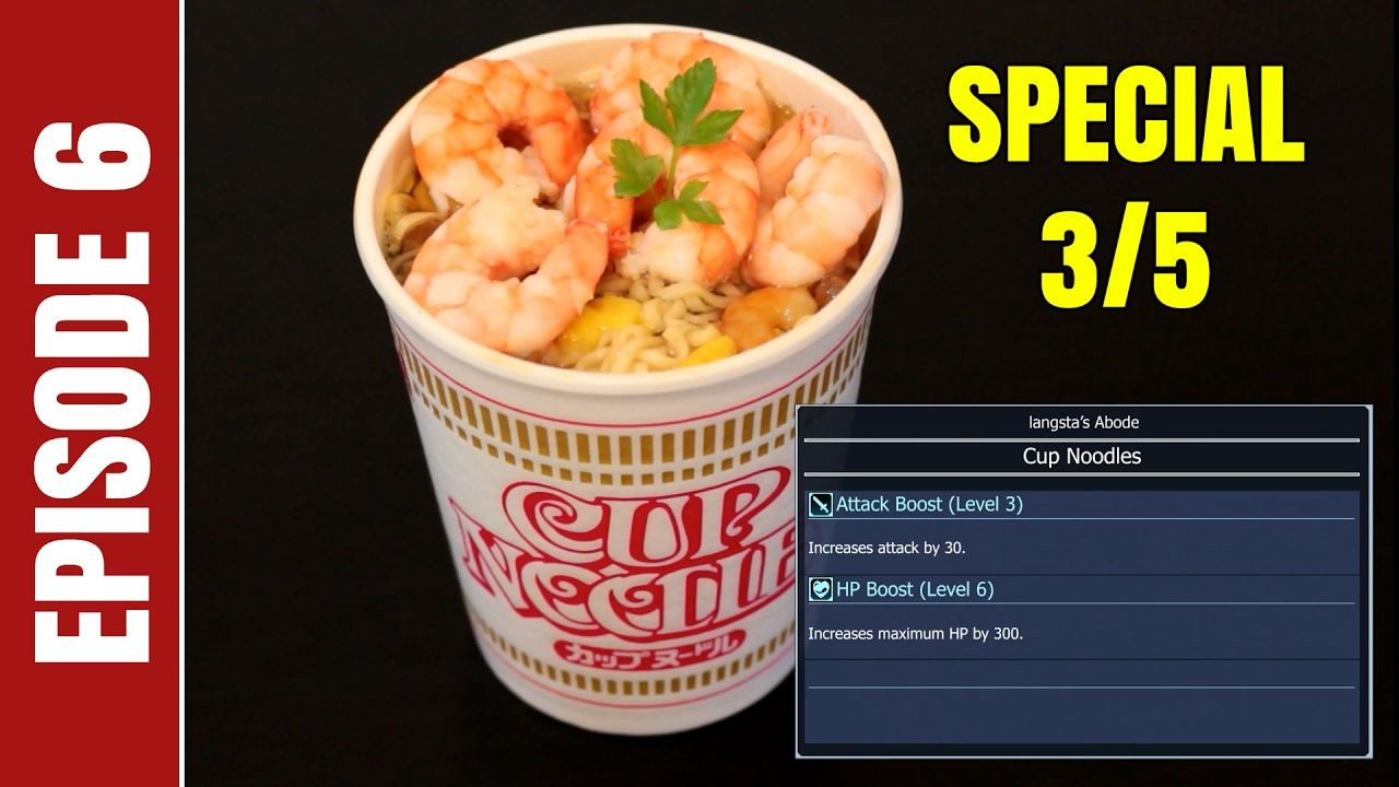 Cup Noodles Shrimp
 ffxv cooking recipe cup noodles with shrimp from