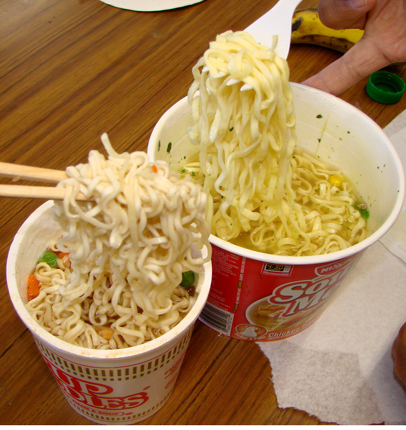 Cup Ramen Noodles
 Cup Noodles Gets "Souper Sized" – Tasty Island