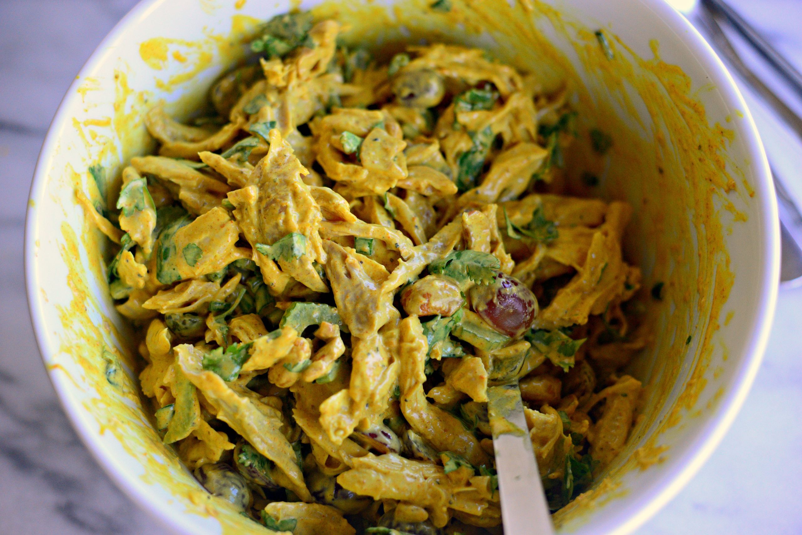 Curried Chicken Salad Recipe
 Simply Scratch Curried Chicken Salad with Grapes Cashews