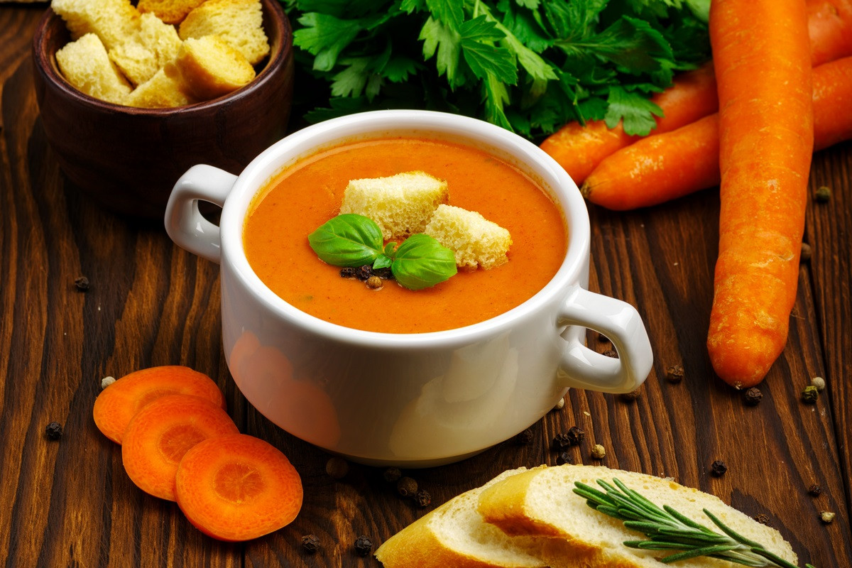 Curry Carrot Soup
 Curry Carrot Soup Recipe 6 Ingre nt Healthy Vegan