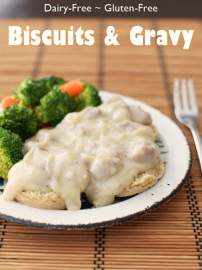 Dairy Free Biscuits and Gravy Beautiful Cream Biscuits and Gravy Dairy Free Gluten Free Sneaky