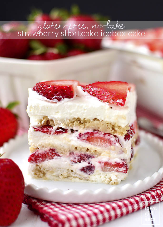 Dairy Free Cake Recipes Easy
 Gluten Free No Bake Strawberry Shortcake Icebox Cake