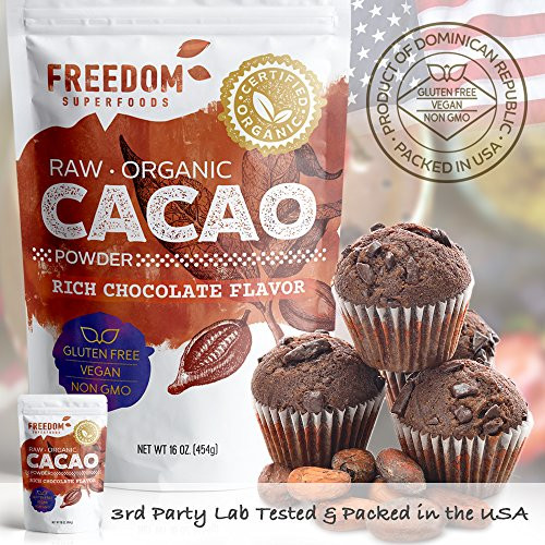 Dairy Free Cocoa Powder
 Organic Raw Cacao Cocoa Powder Best 100 Dark Chocolate