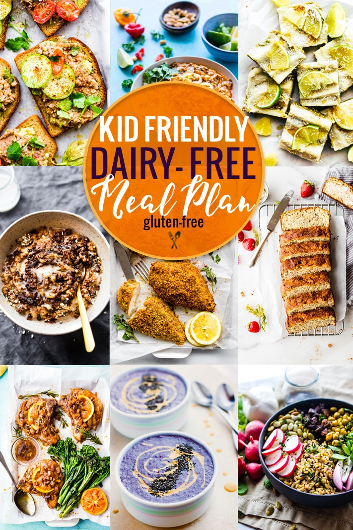 Dairy Free Dinners
 Kid Friendly Dairy Free Meal Plan