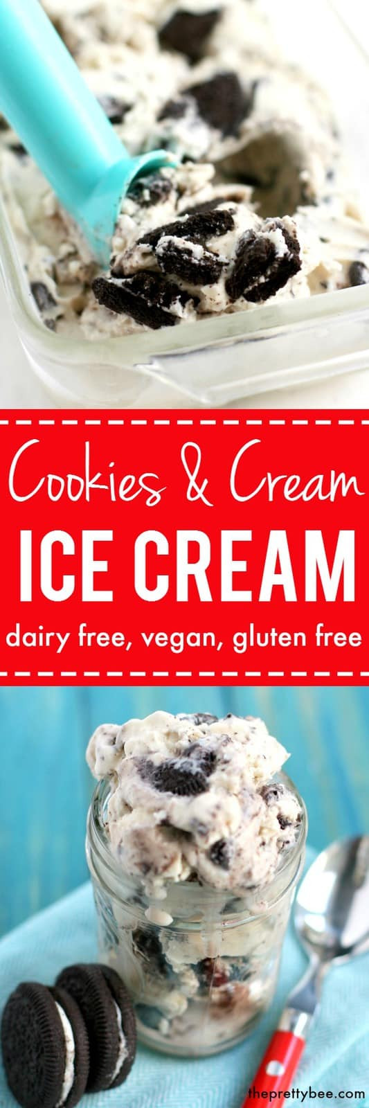 Dairy Free Ice Cream Recipes
 Dairy Free Cookies and Cream Ice Cream The Pretty Bee
