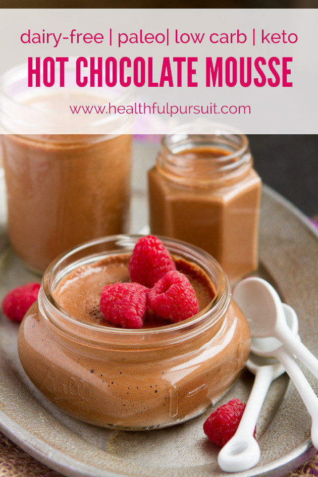 Dairy Free Mousse
 Dairy free Hot Chocolate Mousse paleo low carb keto