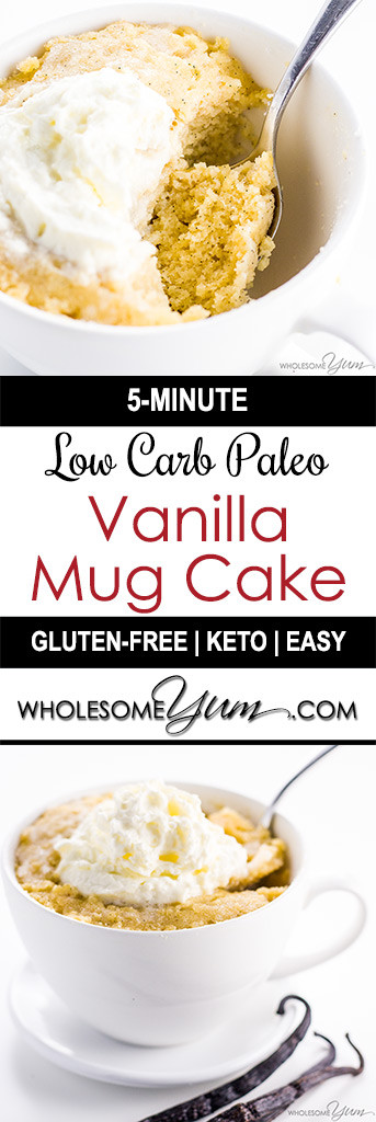 Dairy Free Mug Cake
 Easy Keto Paleo Vanilla Mug Cake Recipe