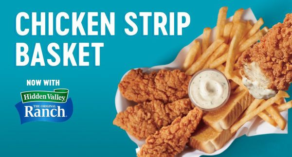 Dairy Queen Dipping Sauces
 New Chicken Strip Basket Available with Hidden Valley