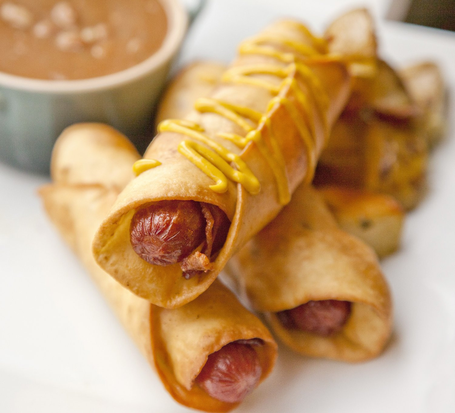 Deep Fried Bacon Wrapped Hot Dogs Fresh Urbancookery Deep Fried Bacon Wrapped Hot Dogs