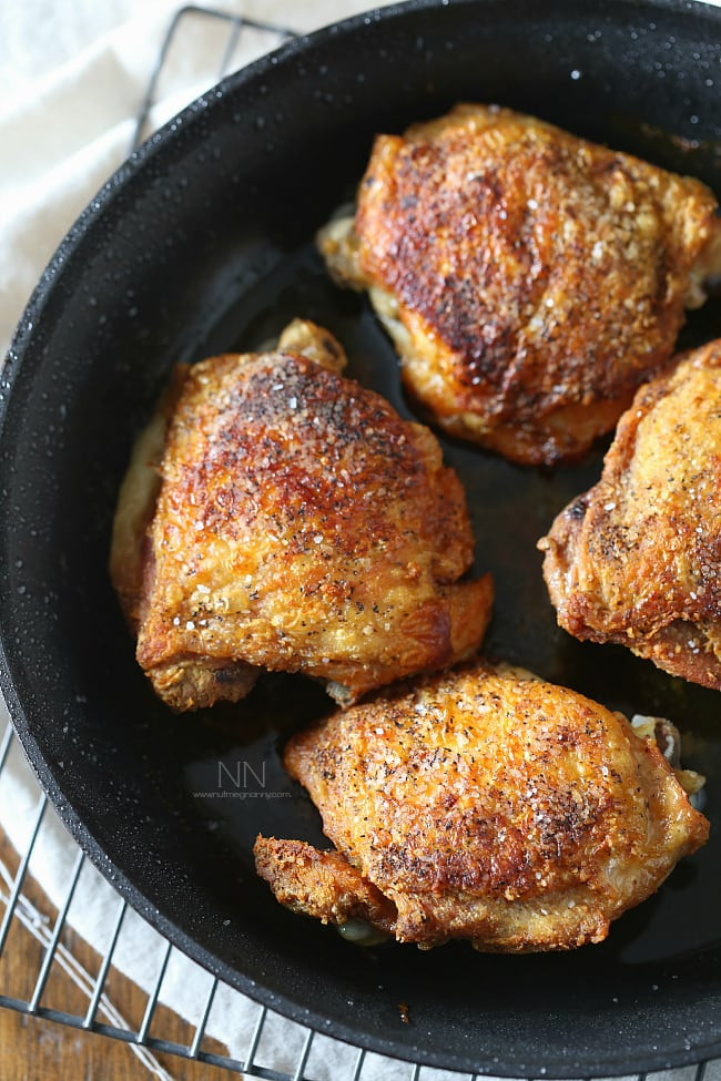 Deep Fried Chicken Thighs Recipe
 Crispy Pan Roasted Chicken Thighs