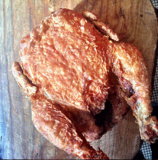 Deep Fried Whole Chicken Recipe
 Marcus Samuelsson s recipe for Whole Fried Chicken from