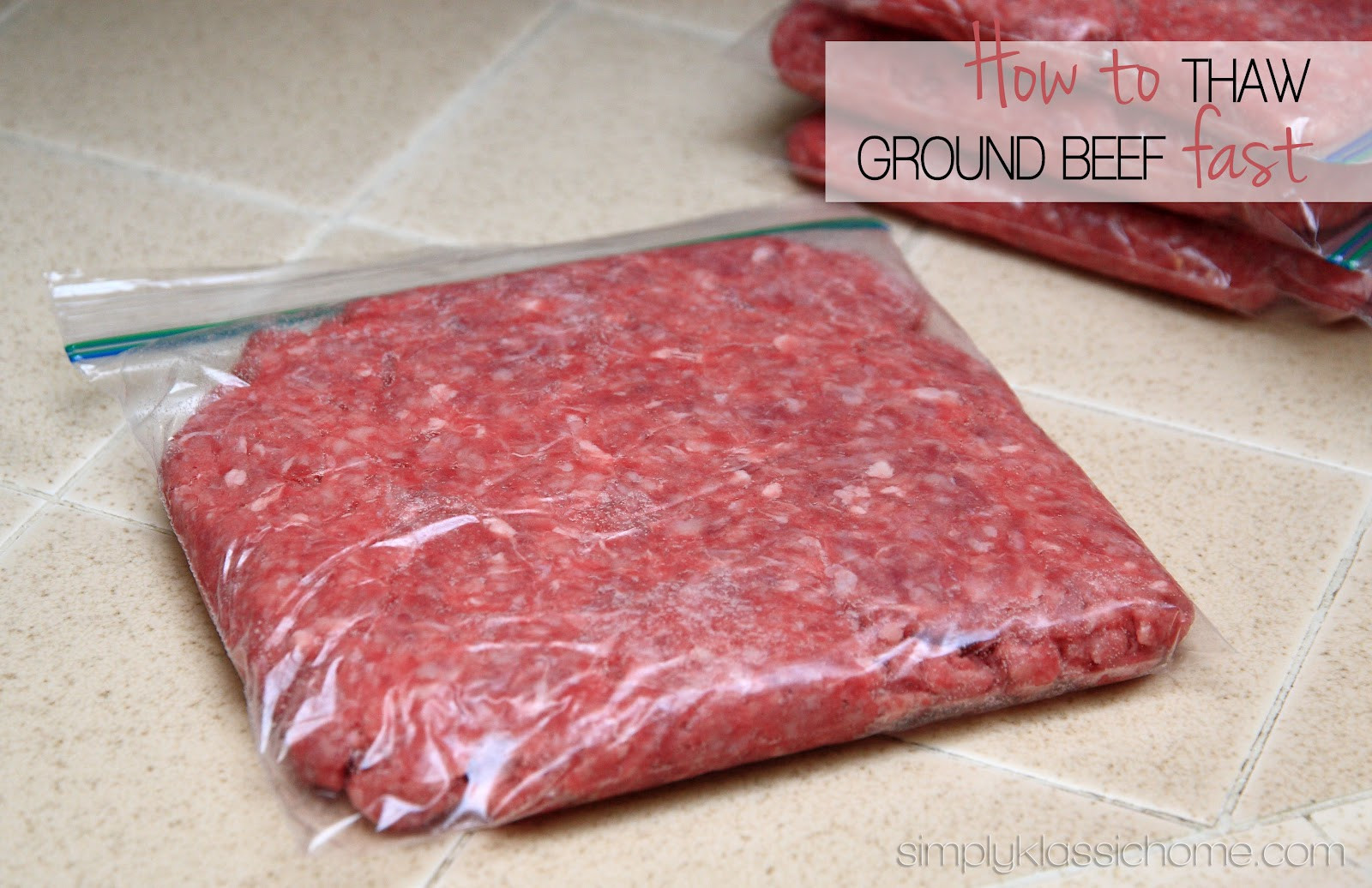 Defrost Ground Beef Fast
 How to Quickly Thaw Ground Beef Yellow Bliss Road