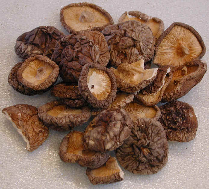 Dehydrated Shiitake Mushrooms
 Shiitake Mushrooms