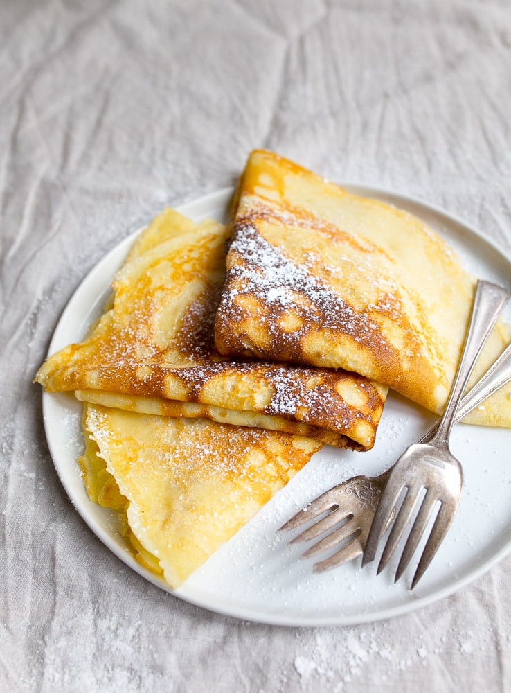 Dessert Crepe Recipe
 Crepes for Two small batch recipe Dessert for Two