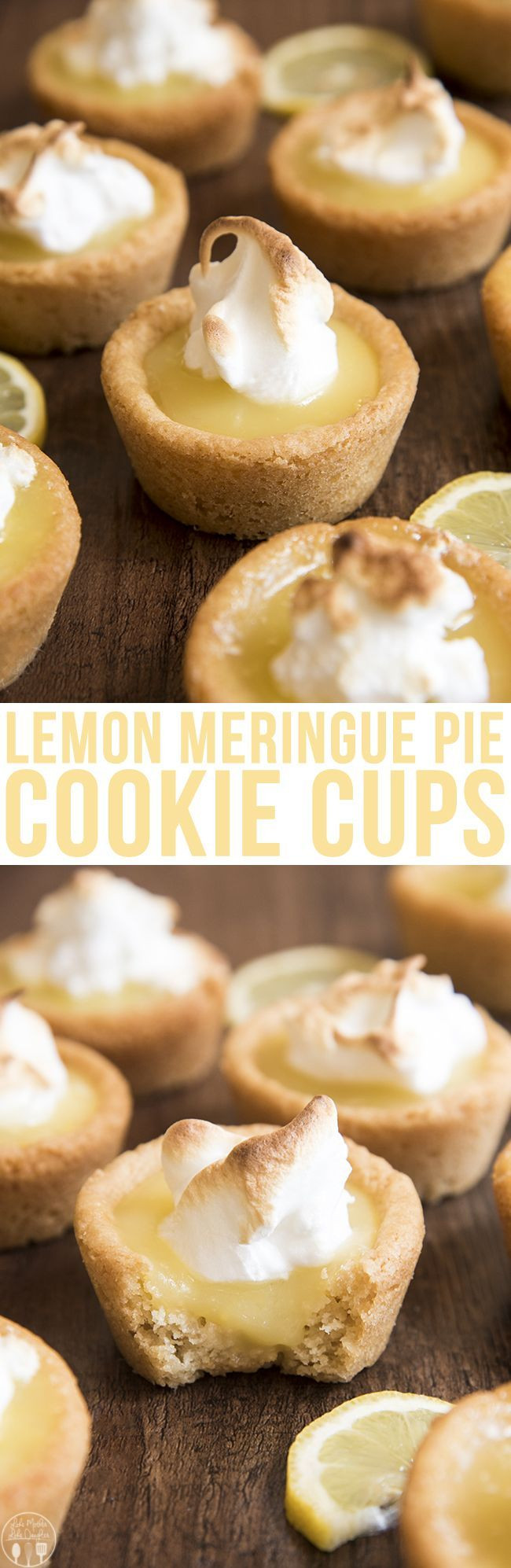 Desserts That Start With T
 Lemon Meringue Pie Cookie Cups These lemon meringue pie
